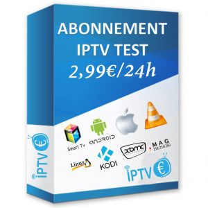 Test iptv 24h / 2,99€